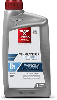 TRIAX OEM Grade Synthetic Power Steering Fluid - Universal PSF, Arctic -50°F Cold Flow, Fits Asian/US/European Cars & Trucks, 1 Quart