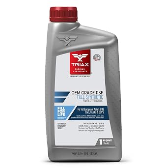 TRIAX OEM Grade PSF Power Steering Fluid, Synthetic, Universal, Arctic Grade -50 Cold Flow, Fits Most Asian, US, and European Cars, Full Synthetic with Esters, Widest Spec Application 1 Quart