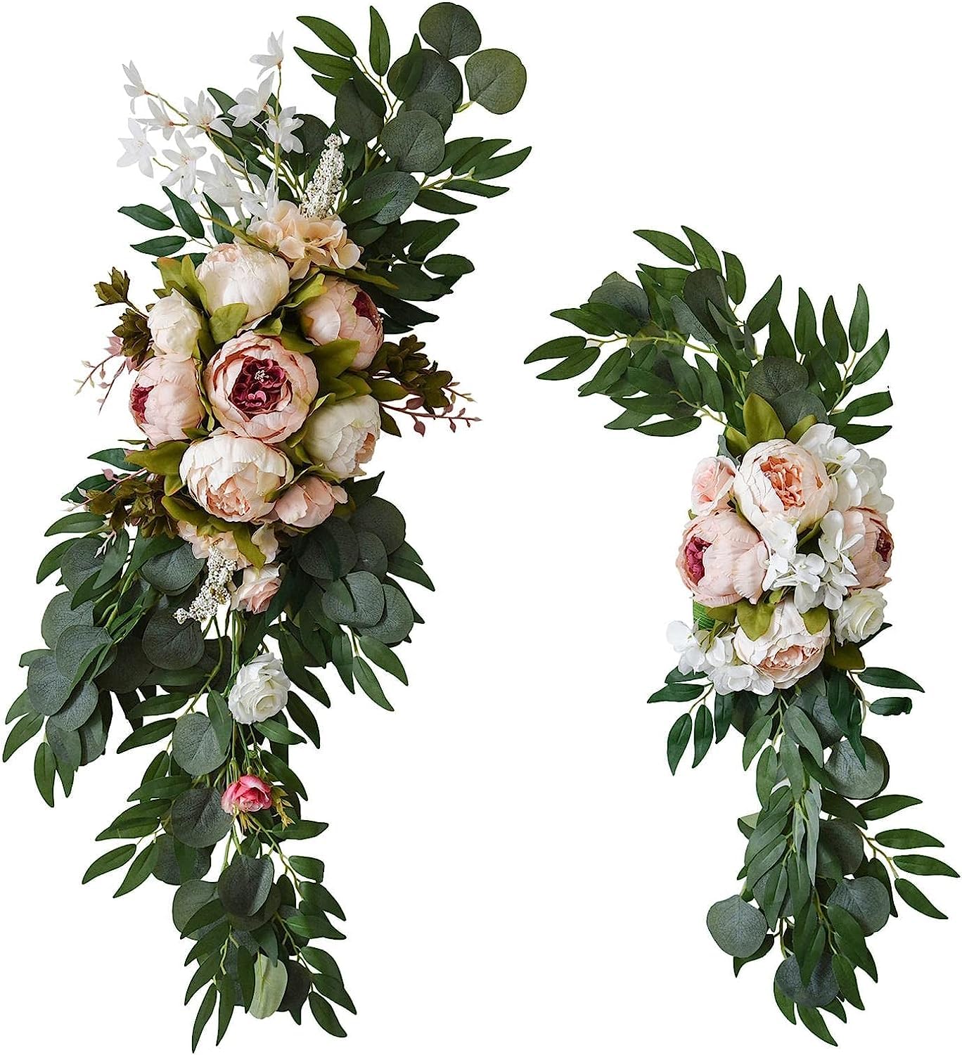 BUNGAA Hochzeitsbogen Blumen, Blumenbogen, Hochzeit Bogen Drape Hintergrund Vorhang Hochzeit Bogen Swag Kränze
