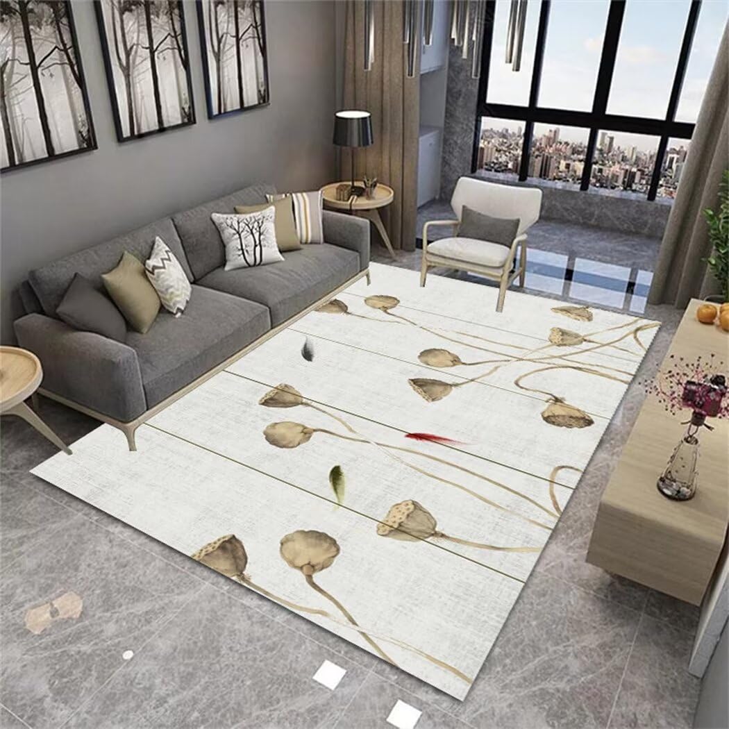Tapis de chambre doux lavable en machine et résistant à l'usure quotidienne