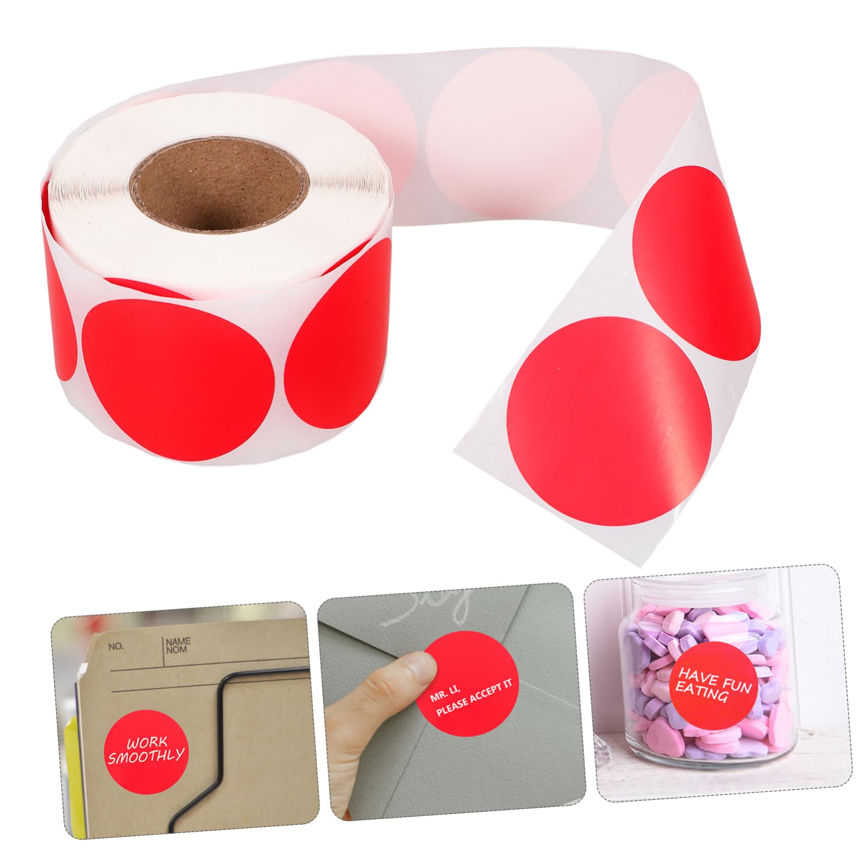 NUOBESTY 3rotoli Etichette Adesive Stickers Termici Stampabili Per Etichette Superficie Scrivibile e Adesivo Per Organizzazione e Spedizioni
