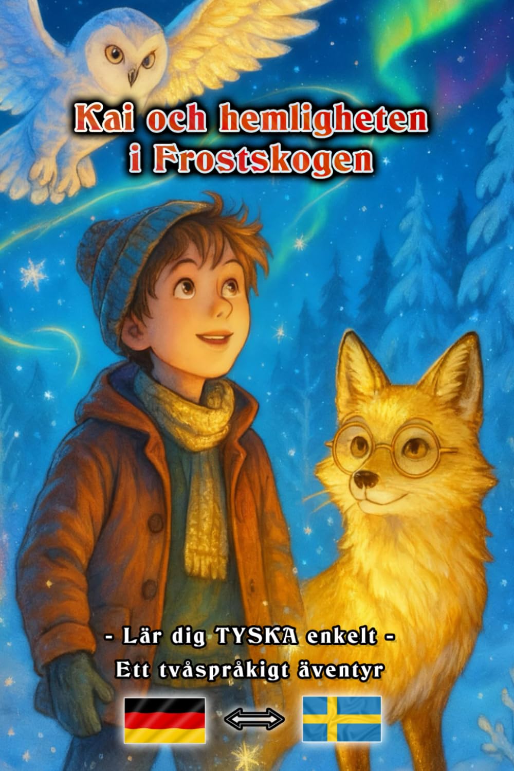 Kai och hemligheten i Frostskogen - Äventyrsbok | Lär dig TYSKA enkelt | Ett tvåspråkigt äventyr för unga och vuxna | Tyska - Svenska