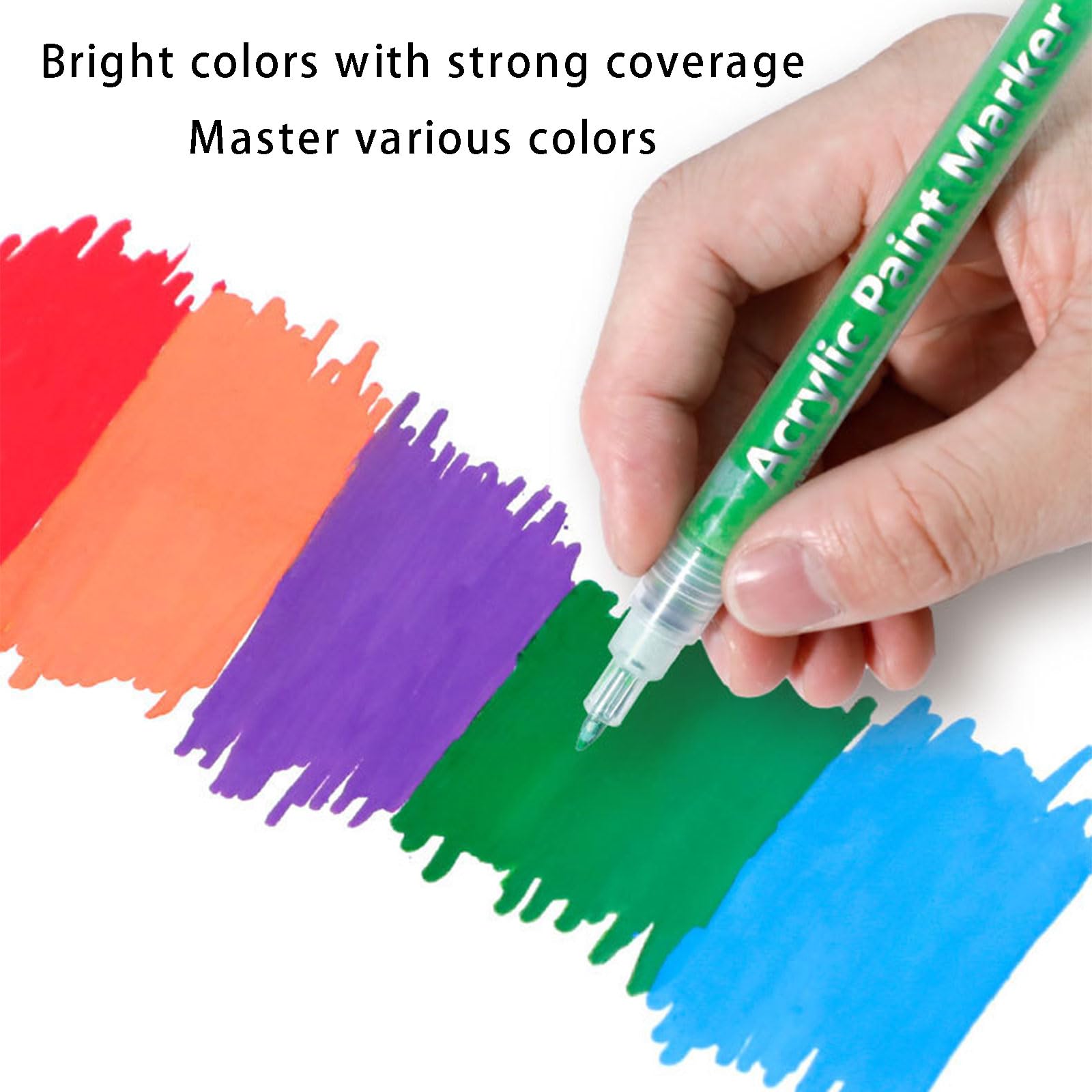 Paquete de bolígrafos de dibujo para pintura acrílica y decoración, punta de alta precisión, tinta de secado rápido, bolígrafo de dibujo