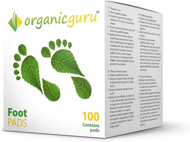 OrganicGuru® Detox Foot Pads - 100 Patches = 50 Day Supply 100% Pure & Natural Ingredients