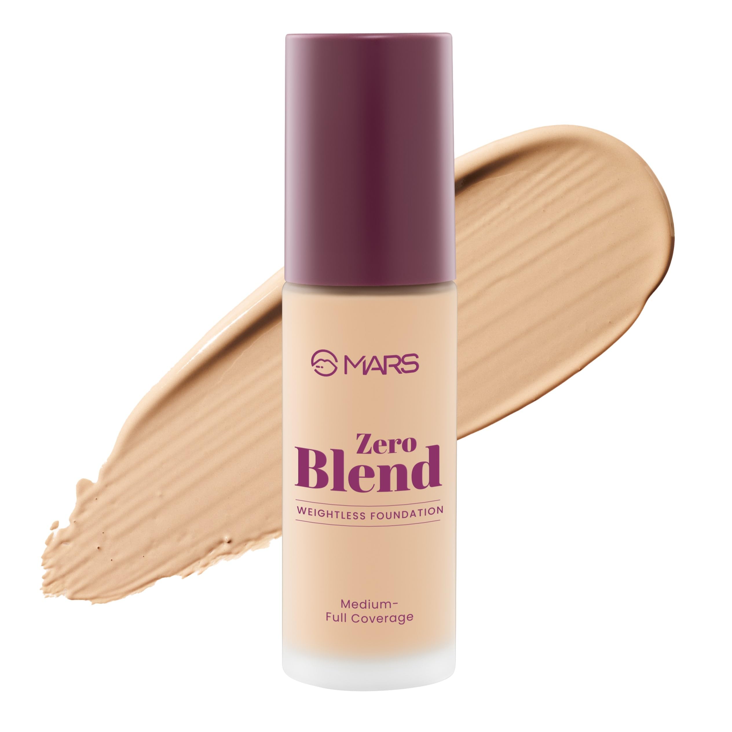Zero Blend Weightless Foundation for Makeup (30ml) (06-HONEY GOLD) | Lightweight & Long-Lasting | Matte Finish | Buildable Coverage | Sweat-Proof | Hydrating Formula