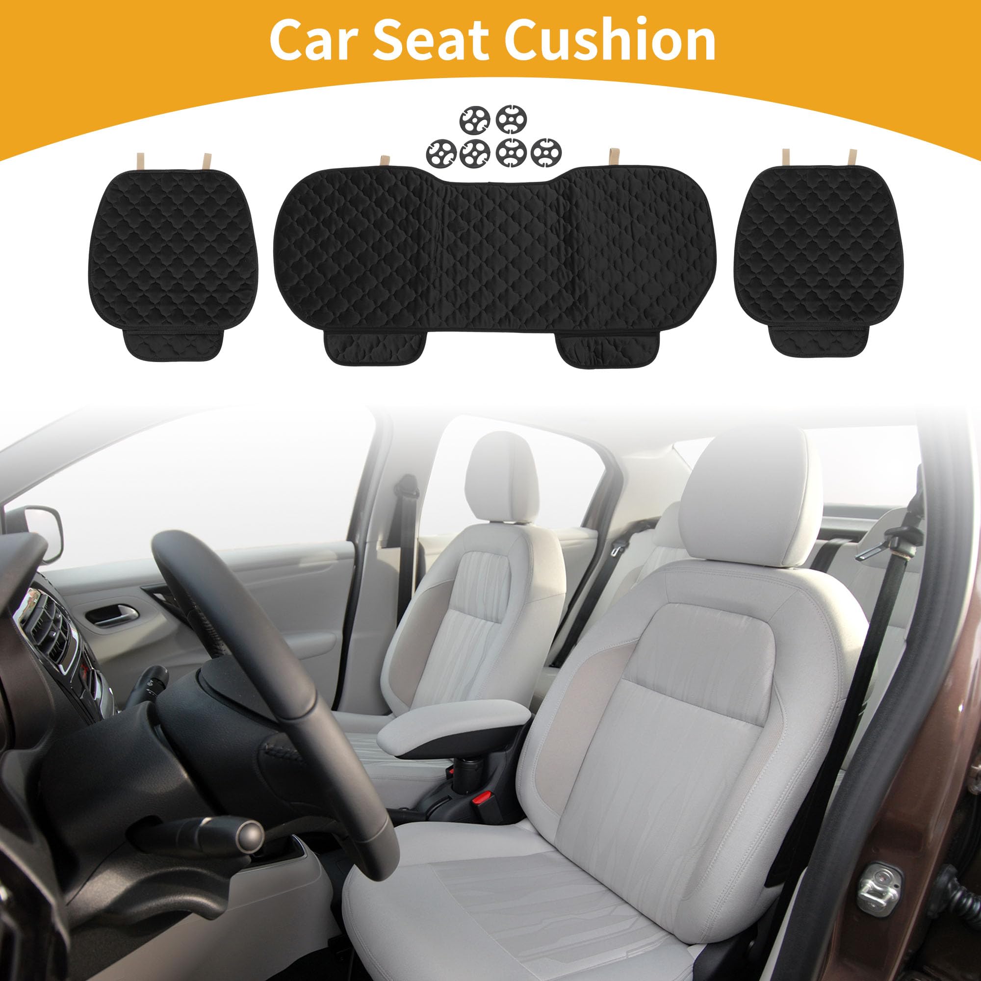 Housse De Siège De Voiture Noire 1 Ensemble pour Voyage