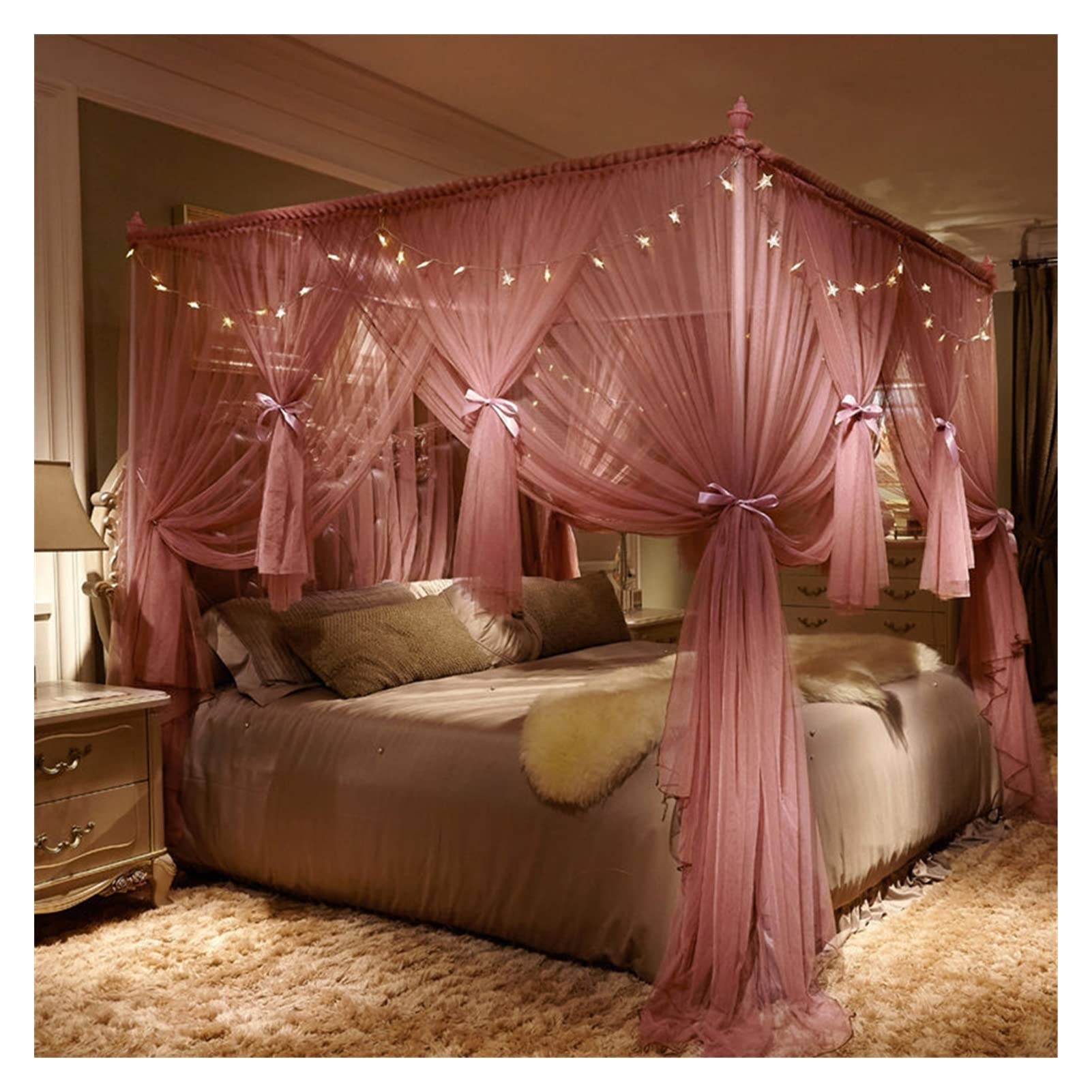 DXTFDHB Mosquito Net Bed Net for Double Bed Hanging Canopy