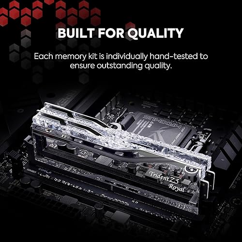 Miniatura 6 de G.SKILL Trident Z5 Royal Series DDR5 RAM (Intel XMP 3.0) 32GB (2x16GB) 6400MT/s CL30-39-39-102 1.40V Memoria de computadora de escritorio U-DIMM