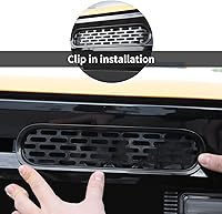 Vista 5 de Kit de 6 piezas de rejilla de malla para parrilla delantera, marco de cubierta, para Ford Bronco 2021-2024 de 2/4 puertas, accesorios exteriores