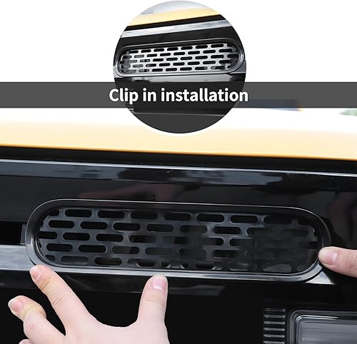Miniatura 5 de Kit de 6 piezas de rejilla de malla para parrilla delantera, marco de cubierta, para Ford Bronco 2021-2024 de 24 puertas, accesorios exteriores