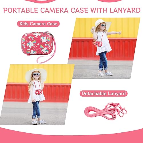 Miniatura 95 de Leayjeen Funda para cámara infantil compatible con OUTUVAS/Goopow/Mgaolo/HOOMOON/Juguetes de cámara para niños y videocámara digital para niños