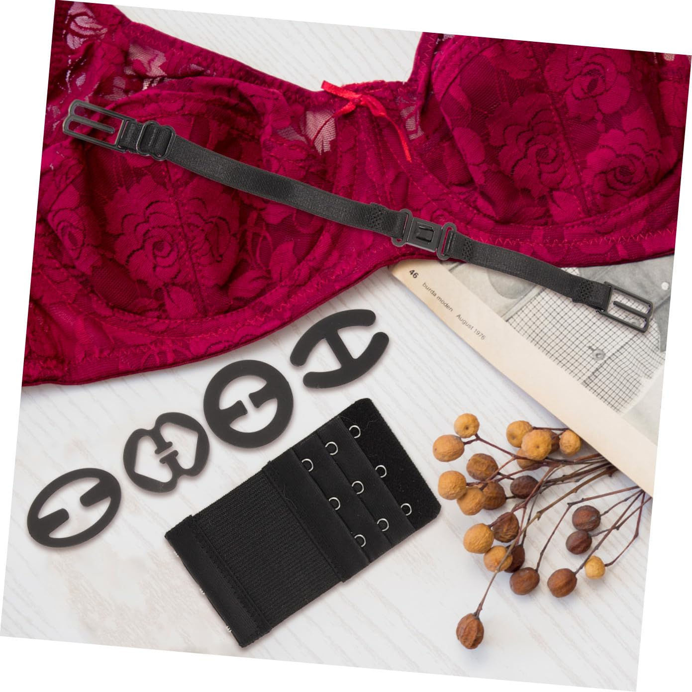 SHERCHPRY 4 Juegos Hebilla antideslizante para ropa interior. ganchos de sujetador evitar que los tirantes del sostén se deslicen extensor de sujetador extensiones de sujetador tres botones