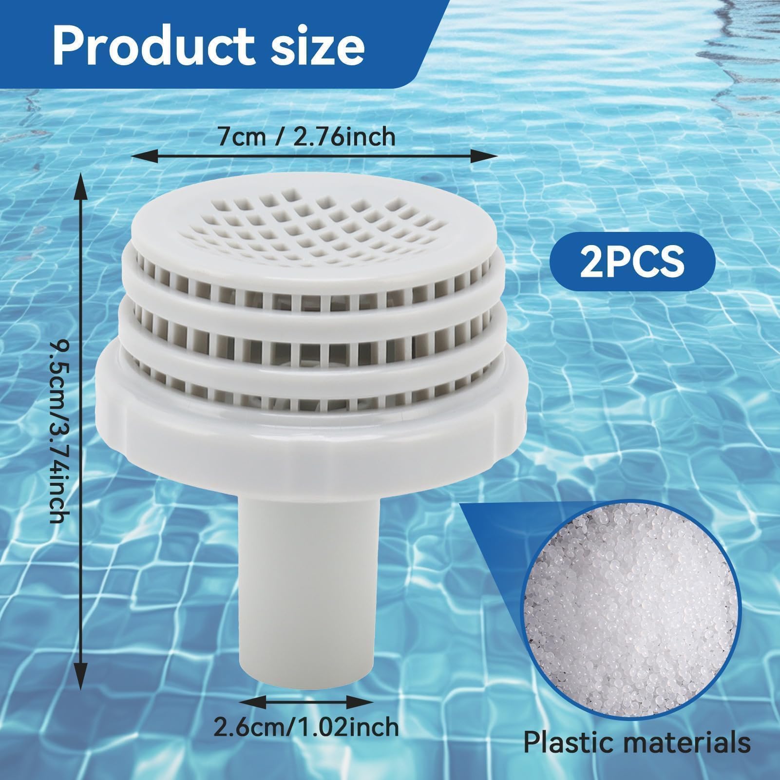 2 pezzi filtro connettore di ricambio, filtro filtro per piscina a terra, kit di ricambio per piscina