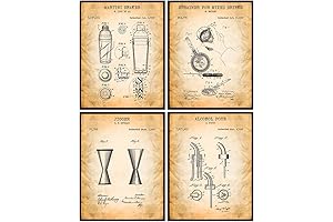 Bar Tools Patent Art Prints - Fortified Your Wall with Vintage Beauty!