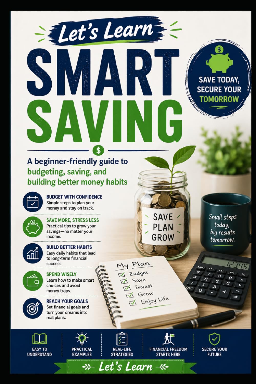 Let’s Learn Smart Saving: A beginner-friendly guide to budgeting, saving, and building better money habits (Money & Finance)