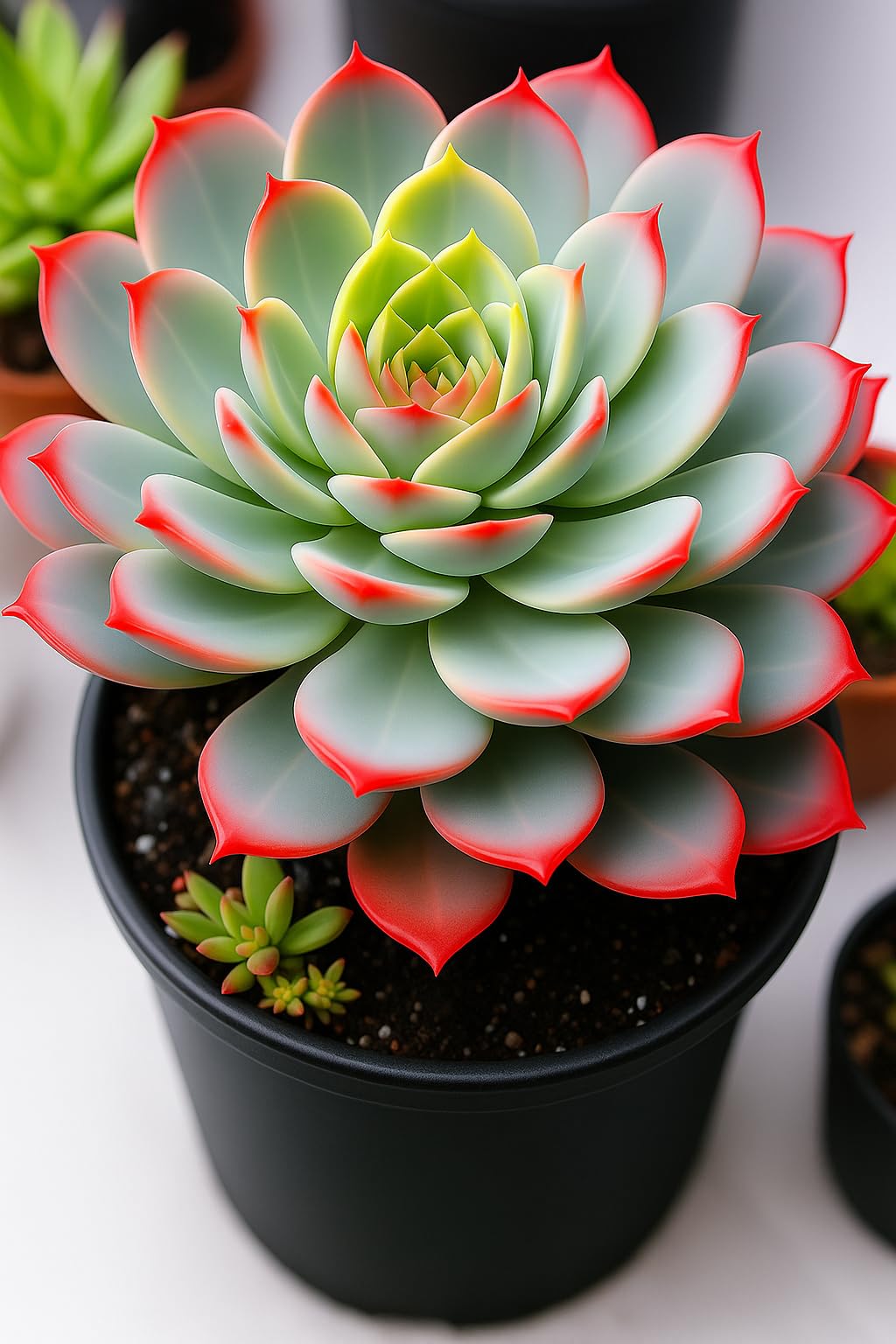 Oleosa Laxmi Kamal Original Live Succulent with Pot - Vastu for Home and Entrance - Kamal Plant for Prosperity and Spiritual Growth (Laxmi Kamal Plant Grow Pot)-image-12