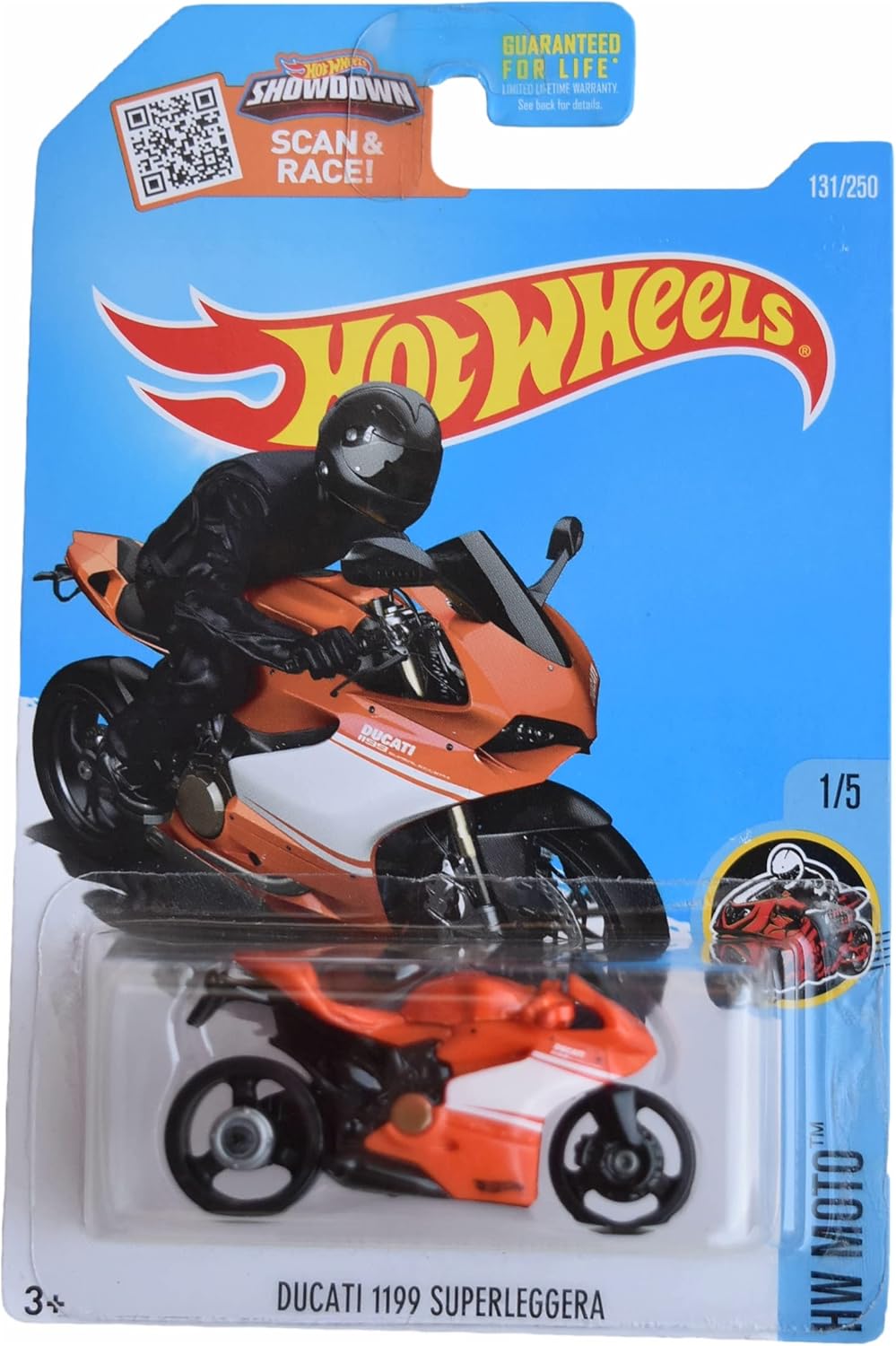 Hot Wheels Ducati 1199 Superleggera, [Orange] 131/250 Moto 1/5