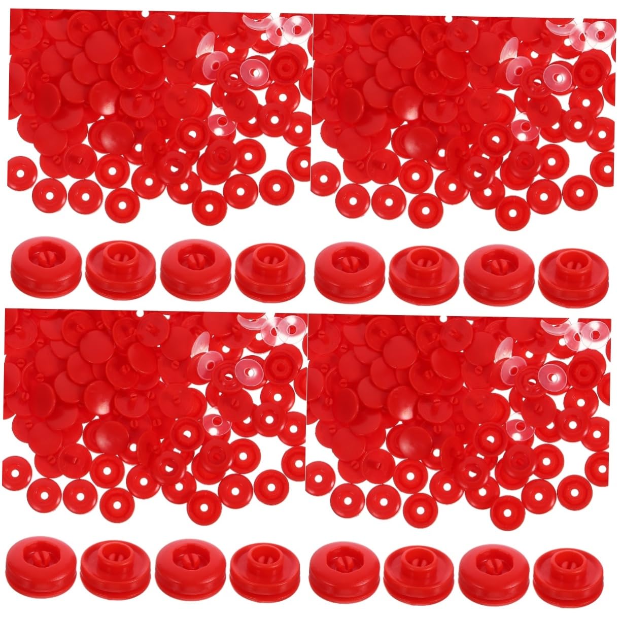 Operitacx 400juegos Botones De Presión Plásticos Para Ropa y Manualidades Fácil Instalación Adecuados Para Decoración De Prendas