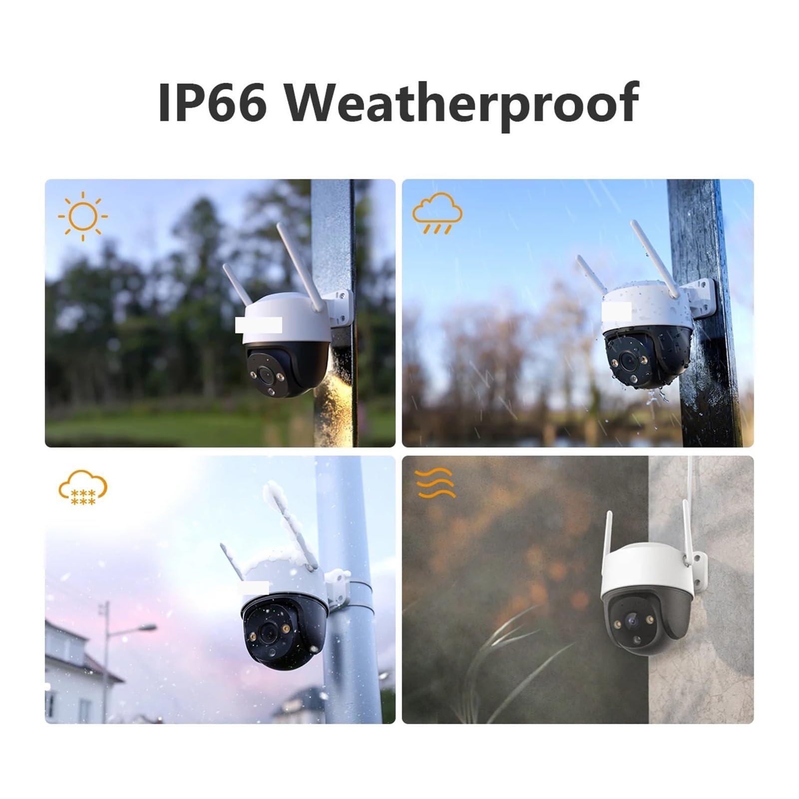 IP PTZ extérieur WiFi sans Fil 3MP