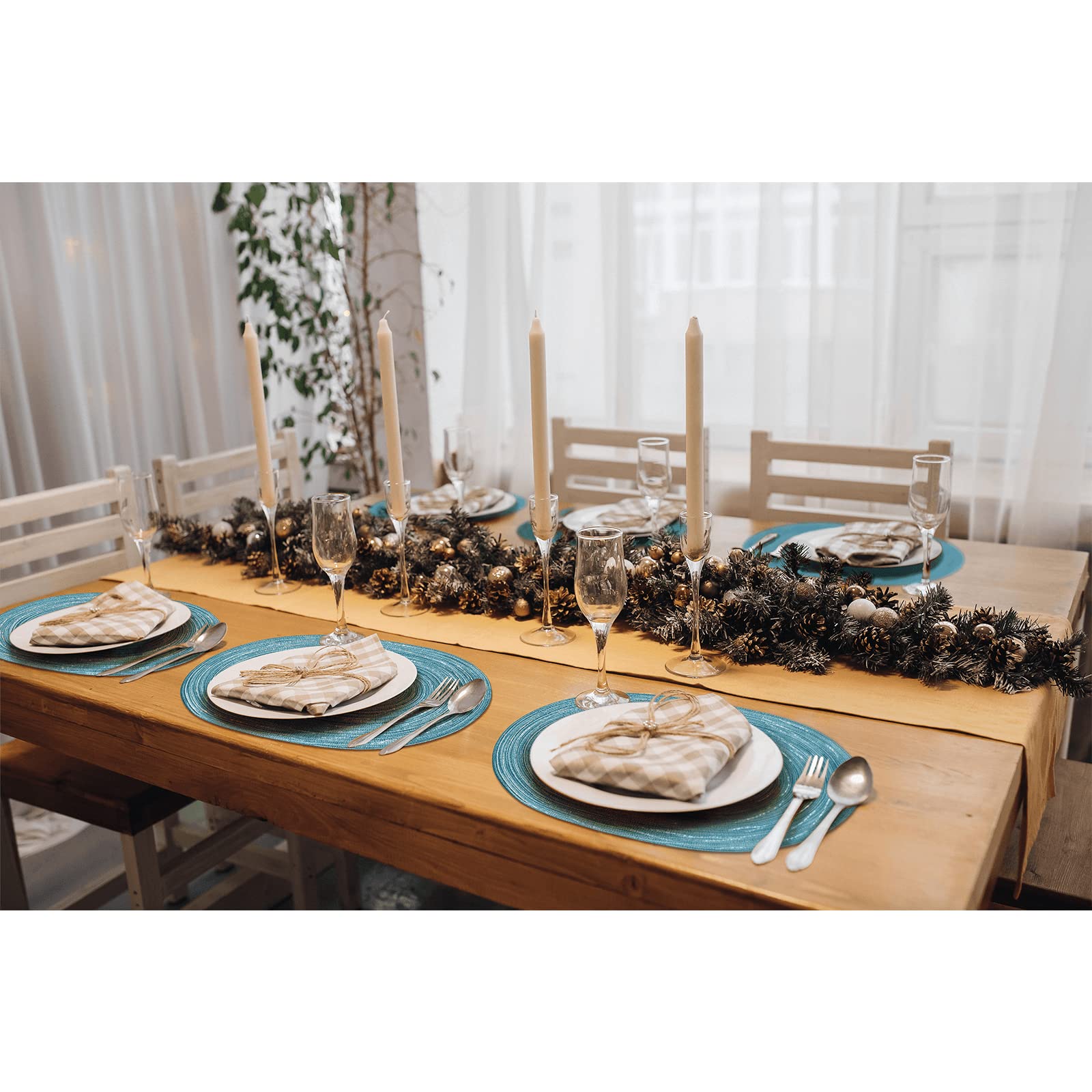 6x Weiss 40cm X 30cm Tischsets Aus Glas Küche Essen