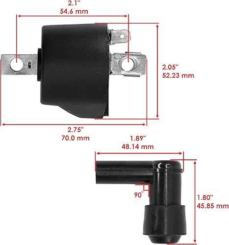 Miniatura 2 de Caltric Bobina de encendido compatible con Polaris Big Boss 400L  Scrambler Sport Sportsman 400  Trail Blazer 250 400  Trail Boss 250 350L  Xplorer
