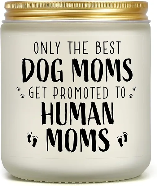 New Mom Gifts for Pregnant Women, Funny Dog Mom Pregnancy Gift for Expecting Moms, Mother to be Gift for First Time Mommy, Congrats on Pregnancy Candle Present for Wife Friend Sister