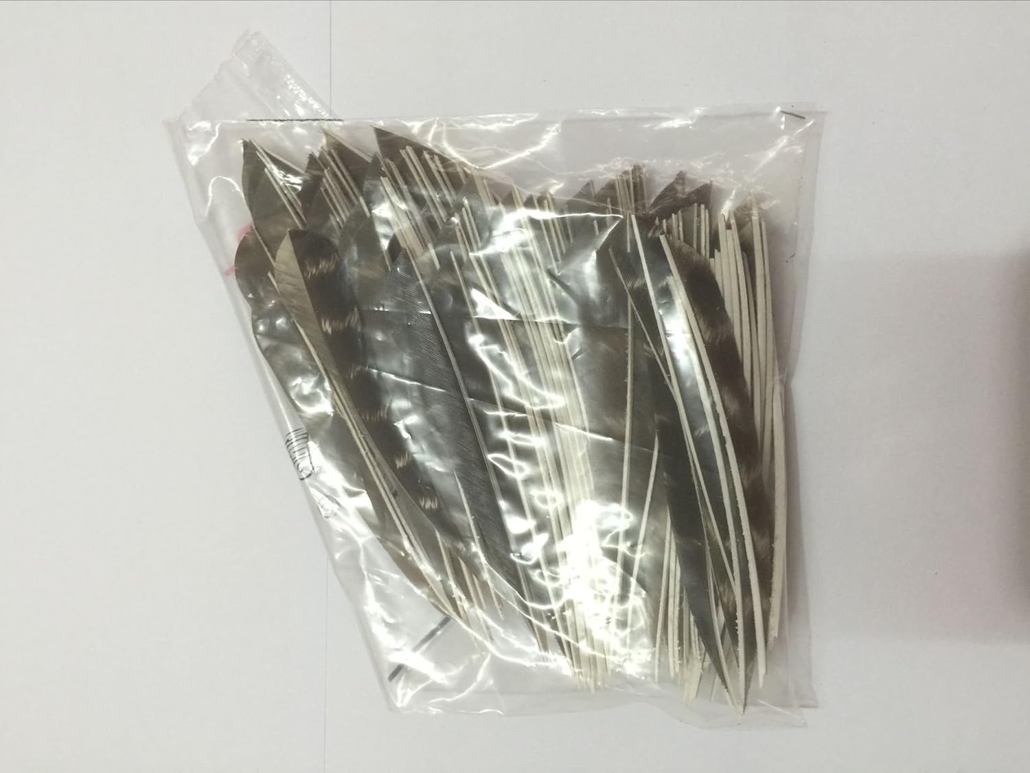 Jiexi Hwyp Archery Fletches 4" Natural Turkey Barred Feathers Arrow Fletching Water Drop Shape Pack of 100 : Sports & Outdoors