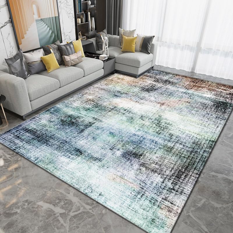 Tapis poil ras antidérapant et doux pour salle à manger 160x230