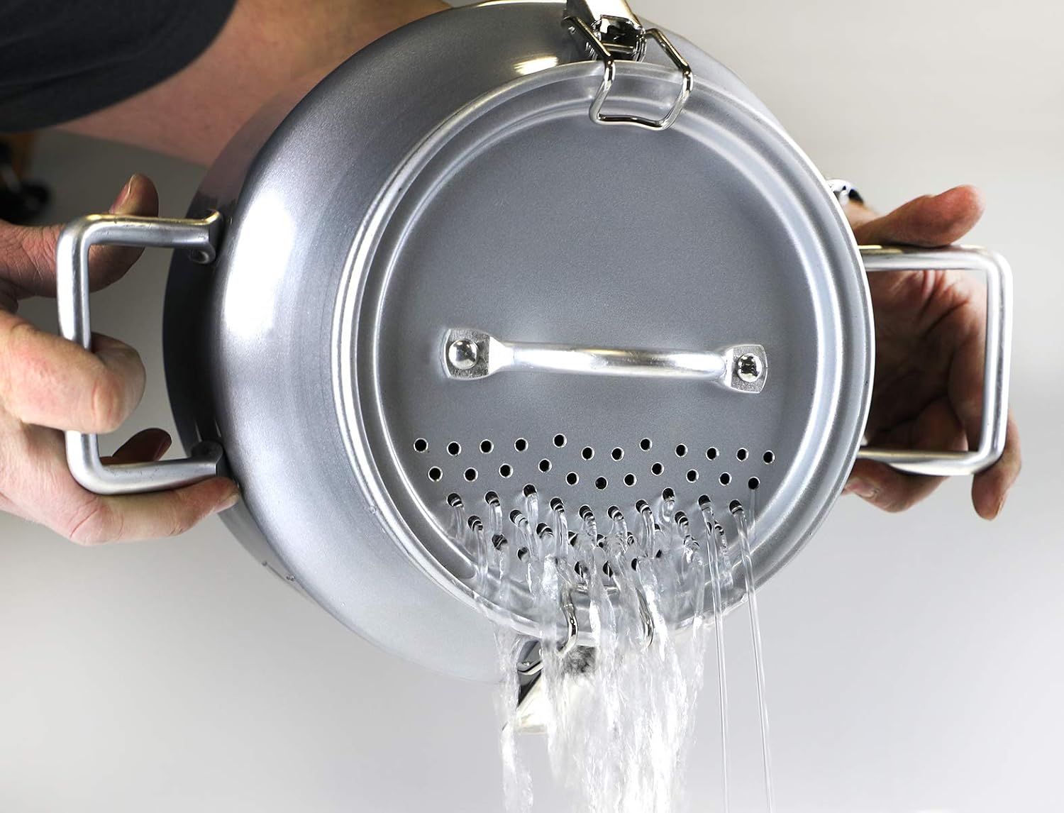 CanCooker Inc. SL-1080 Strainer Lid, One Size, Brushed Aluminum