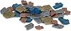 Stonemaier Games: Metal Sci-Fi Coins Vantage | Sci-Fi Coins to Enhance Your Gameplay | 45 Metal Coins - $1 x18, $2 x12, $5 x9, and $10 x6 Coins Made of zinc Alloy