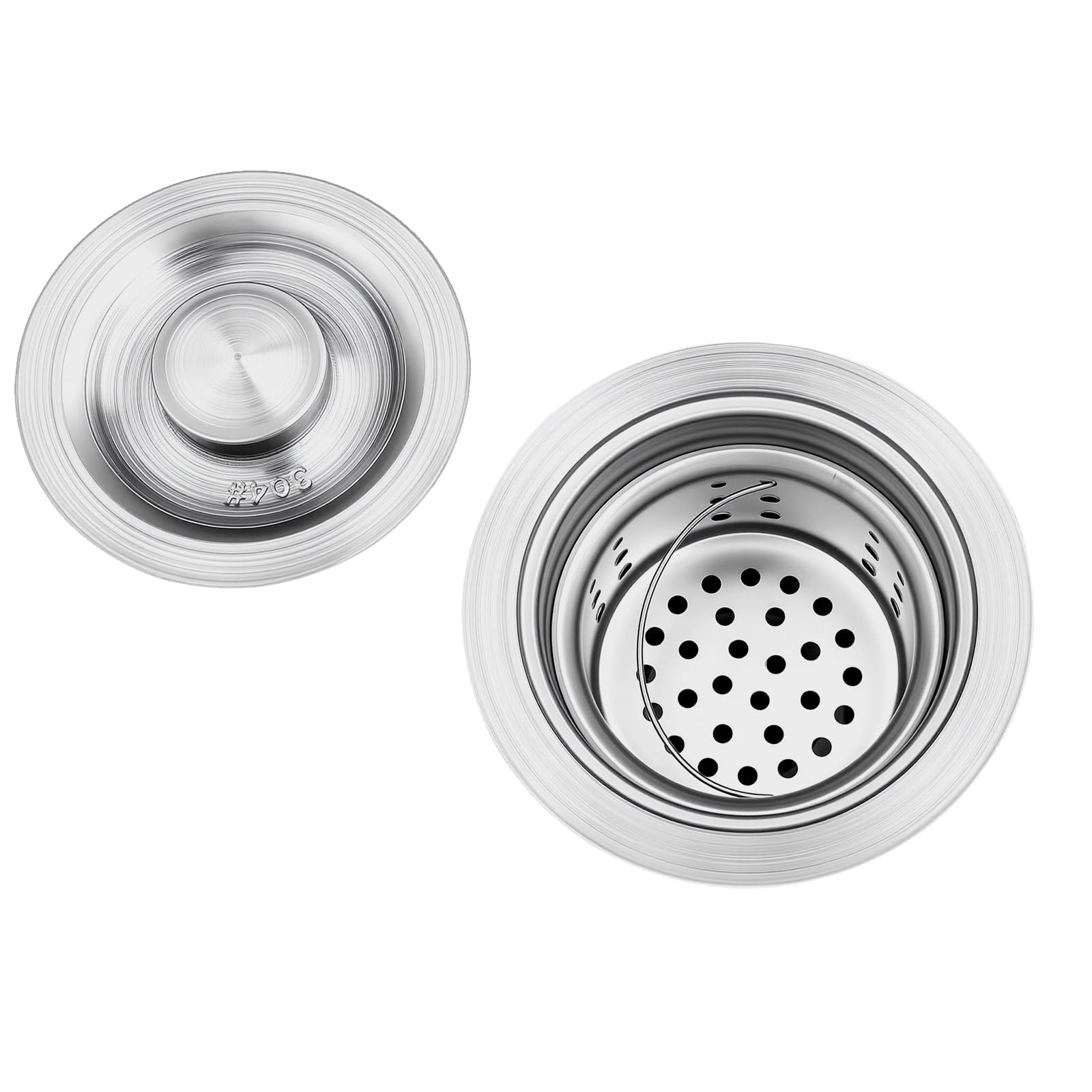 Lavello da cucina in acciaio inox, doppio lavello industriale, autoportante, 1 lavello con manopole, rubinetto, per cucina, garage, lavanderia, ristorante, 100 x 60 cm
