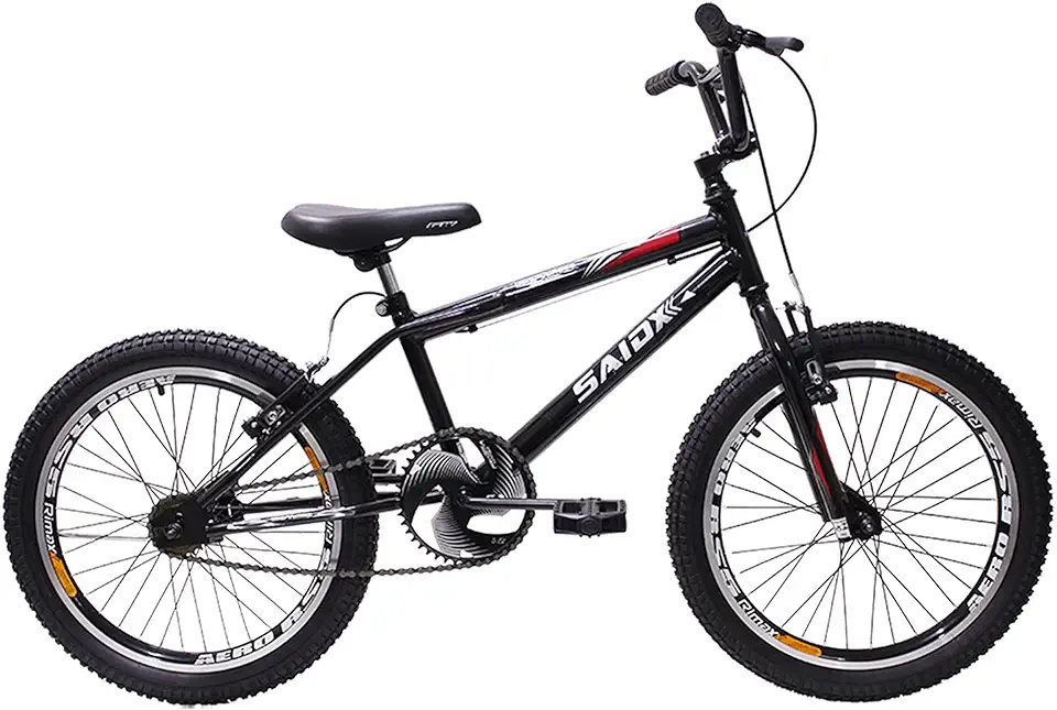 Bicicleta Aro 20 Bmx Cross Freestyle Saidx (Preto)
