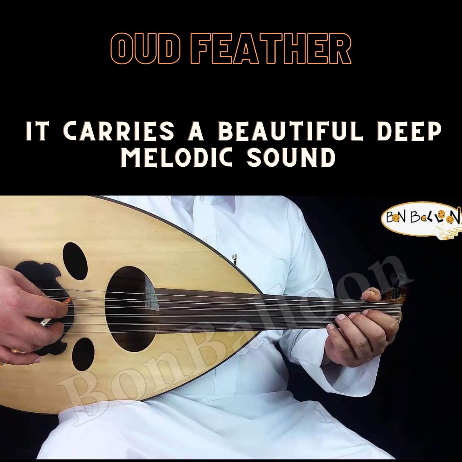 Egyptian Professional 10 Oud Strings Guitar Copper Plated Wound Nylon Oud + 2 Pcs Pyramid Professional Standard Oud Pick Picks Plectrum Ud Risha Reeshe Germany Oudh Musical Instrument Accessories - Image 4