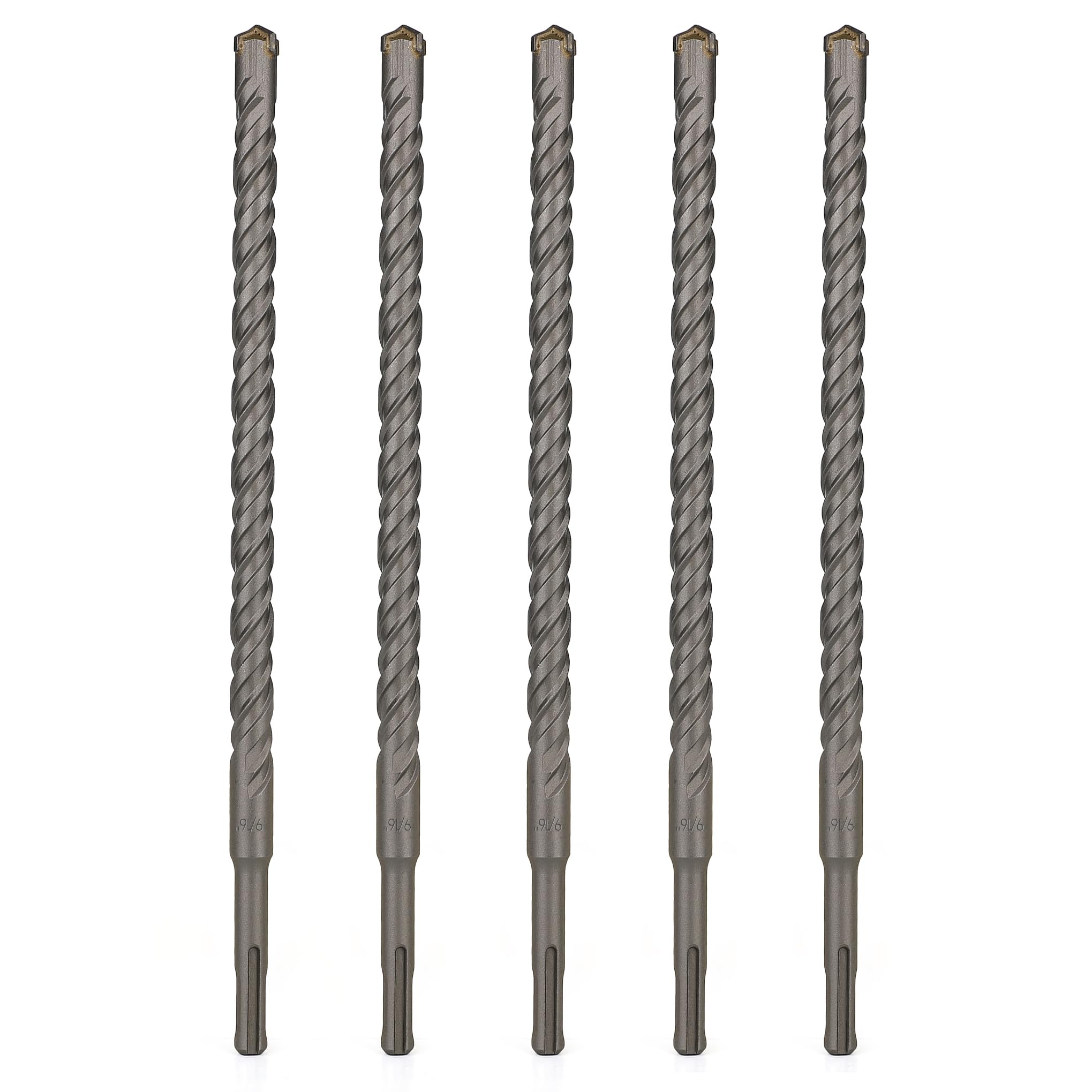 SDS Plus Drill Bits - 5PC Set for Concrete & Stone -9 SDS Plus Drill Bits - 5PC Set for Concrete & Stone -9