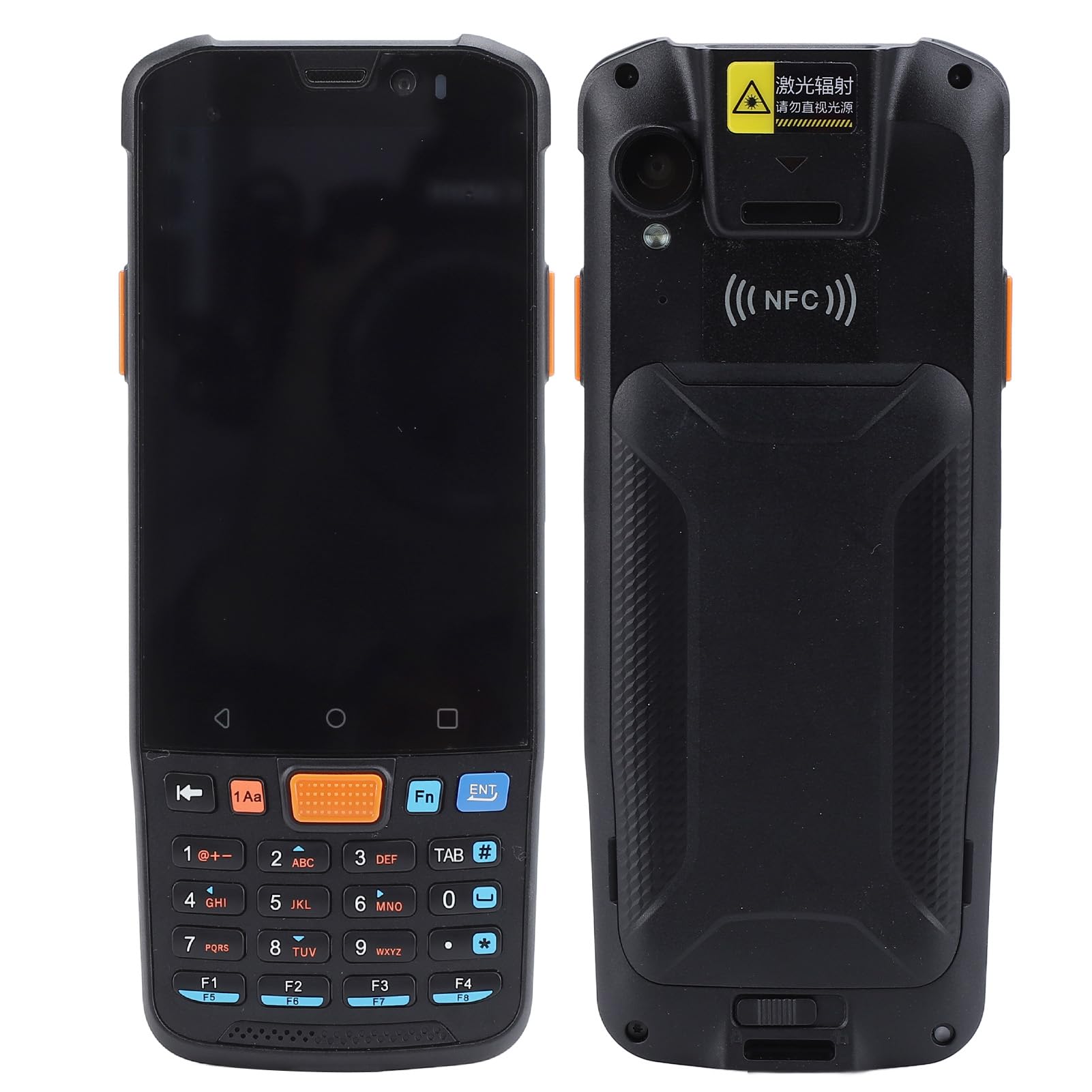 Vikye Inventarscanner, 4G Full Netcom BT Barcodeleser mit 4-Zoll-Bildschirm, 4G 64G ROM, NFC-Funktion für Lager, Bibliothek, Apotheke, Supermarkt