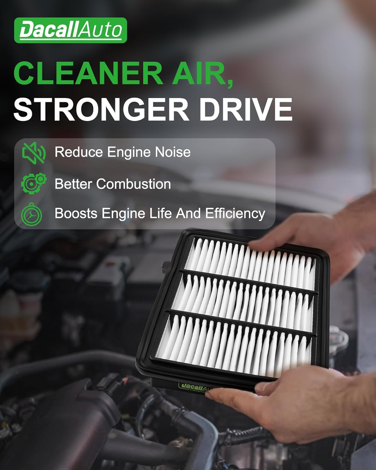 Activated Carbon Cabin & Engine Air Filter Set fit for Honda Accord 2018 2019 2020 2021 2022 (1.5L Gas Only), Replace Part NO. CF10134, CA12290