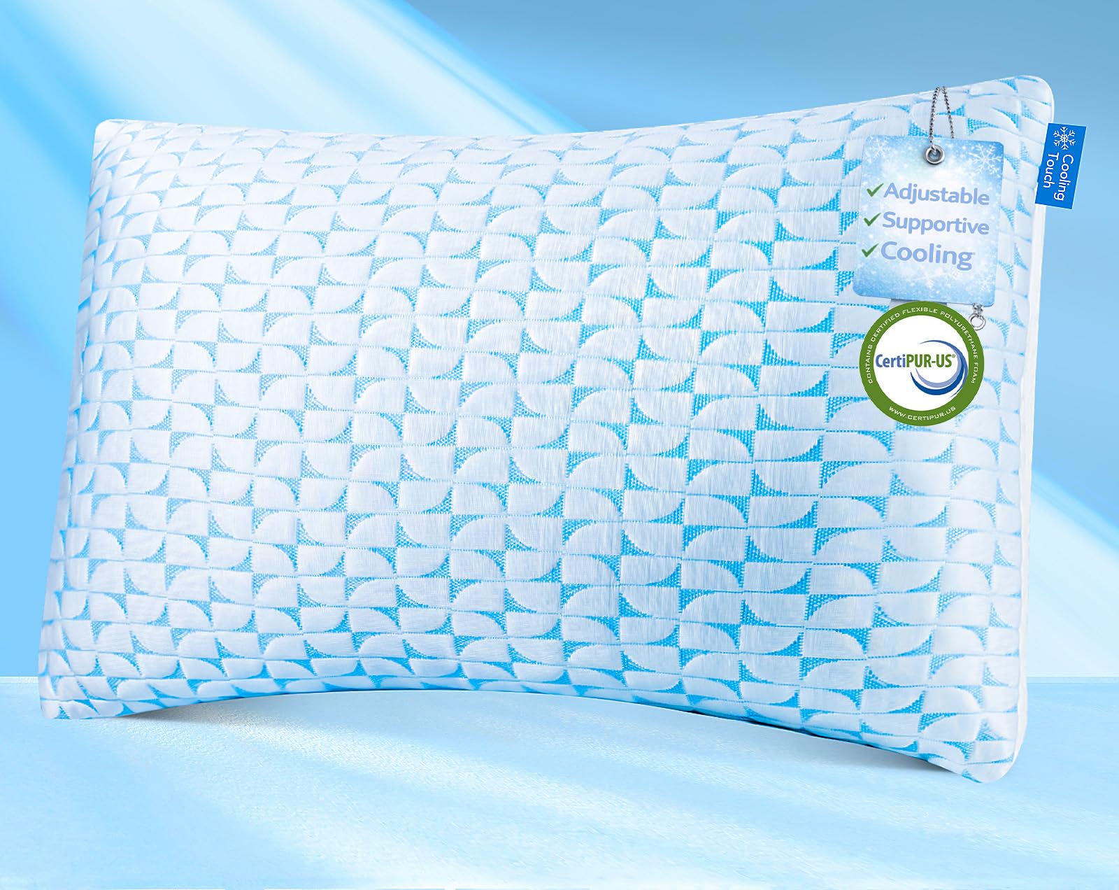 QUTOOL Firm Pillow Shredded Memory Foam