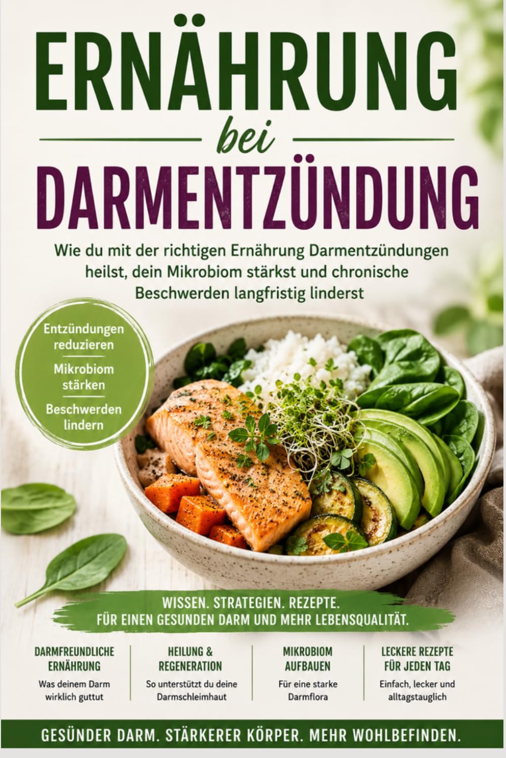 Ernährung bei Darmentzündung: Wie du mit der richtigen Ernährung Darmentzündungen heilst, dein Mikrobiom stärkst und chronische Beschwerden langfristig linderts