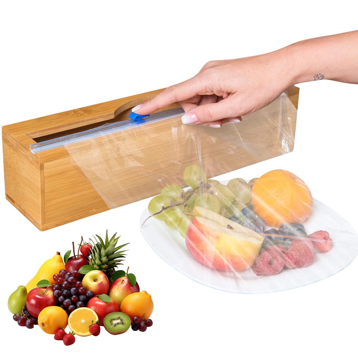 Buy Plastic Wrap Dispenser with Cutter - Fits 12