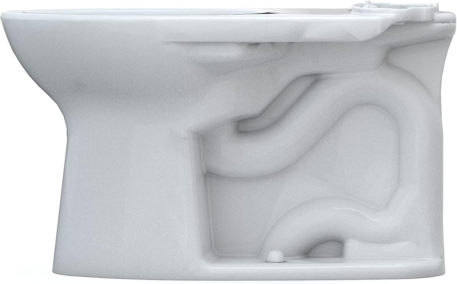 TOTO Drake Elongated Universal Height TORNADO FLUSH Toilet Bowl with CEFIONTECT, Cotton White - C776CEFG#01 - - 