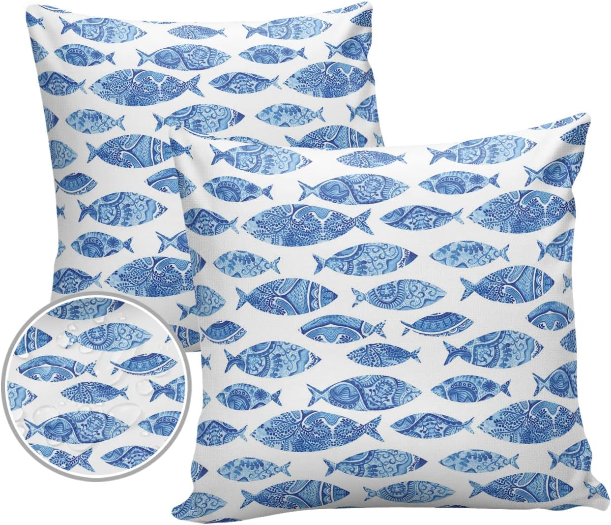 Vandarllin Outdoor Throw Pillows Covers 18X18 Set of 2