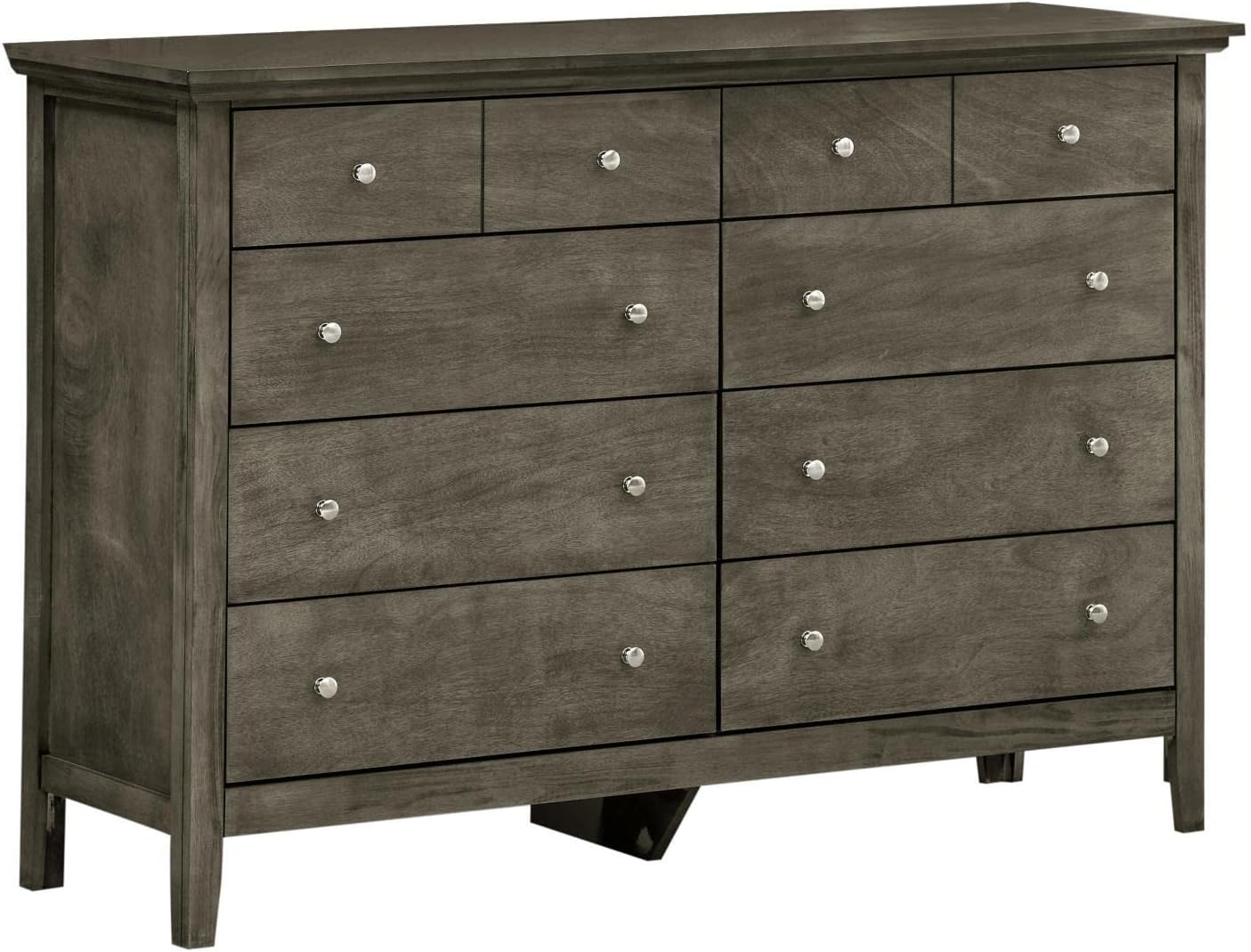 Glory Furniture Hammond 8 Drawer Dresser in Gray Home