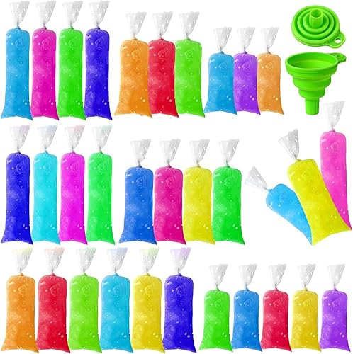 1002 bolsas de helado desechables para helados con embudo de silicona, bolsa de dulces de 3 tamaños para hacer yogur, 2 x 12 pulgadas, 3 x 12