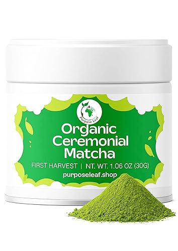 Polvo de matcha orgánico de grado ceremonial (1.06 onzas), té verde diario sin azúcar de Kyoto Uji, para concentración tranquila, energía sin disponible en Yaxa Guatemala