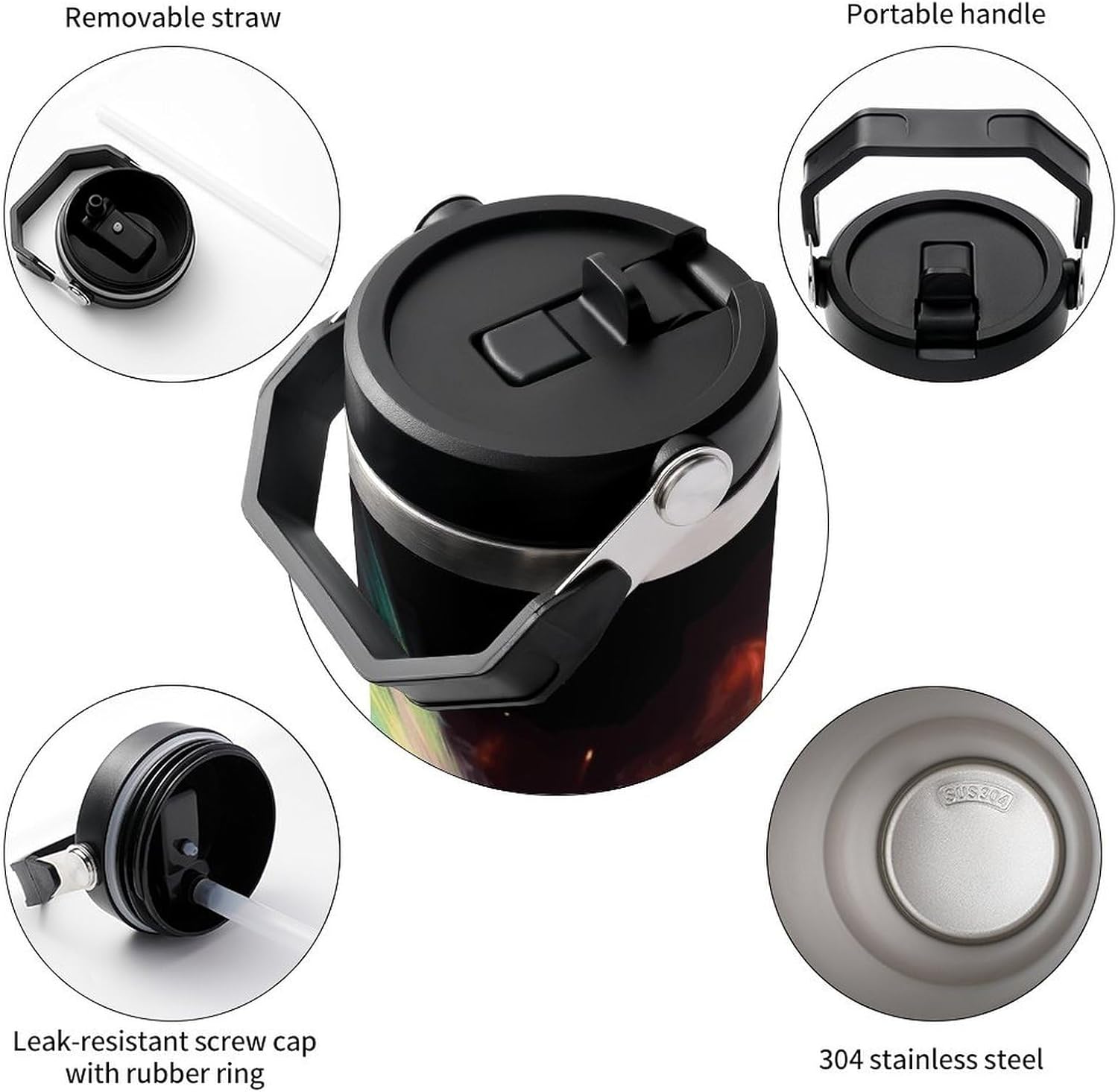 Dart Board Water Bottle 30 Oz Fits Car Cup Holder,Insulated Coffee Mug Large Capacity Car Cups,Stainless Steel Double Wall Sport Bottle for Travel Sports Gym