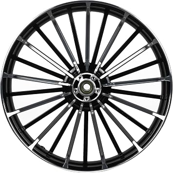 23x3.75 Front Wheel Compatible with 14-later Breakout FXBR FXBRS Front Aluminum Chrome Spoke 23 inch Turbine Wheel Tubeless 23x3.75 CNC BREAKOUT