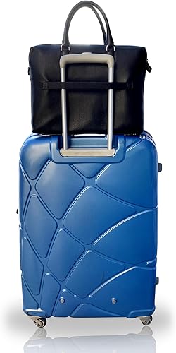 Miniatura 9 de Bolsa para laptop con múltiples compartimentos y bolsillos, 100% piel auténtica, maletín para hombres y mujeres, bolsa de mensajero de viaje