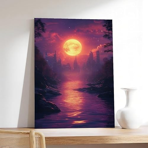 Miniatura 7 de Abstract Vaporwave Synthwave Print  Neon Digital Dreamscape Poster  Modern Retro Wall Decor for Youth Rooms Poster Canvas Artwork Prints Rustic