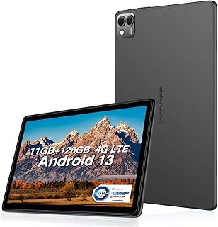 DOOGEE Android 13 Tablet T10S 10 incht Tablet IPS FHD Screen, 11GB RAM + 128GB ROM (Expand 1TB), TUV Low bluelight, 6600mAh Battery, 8MP+5MP Camera, Widevine L1 Tablet Android