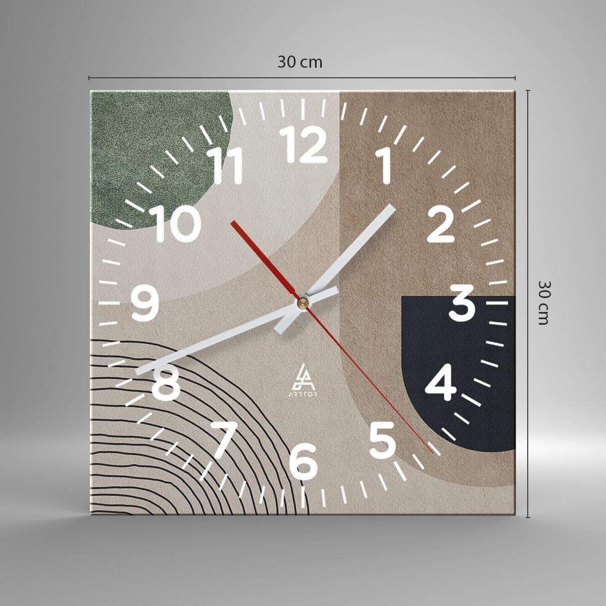 Orologio Da Parete In Vetro Con Big Ben Di Londra – 30x30 Cm, Silenzioso, Vetro Temperato 4mm, Moderno Per Cucina E Soggiorno